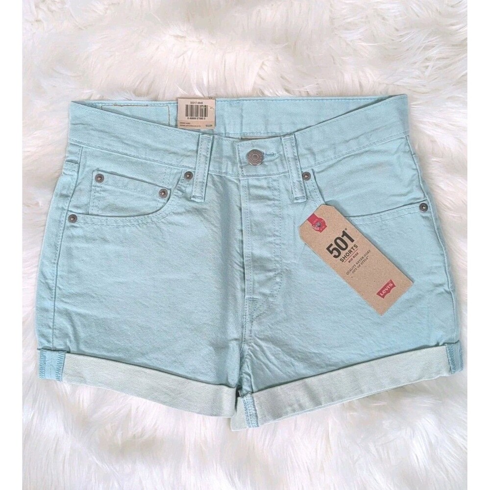 Levi's 501 Mint Denim Jean Shorts